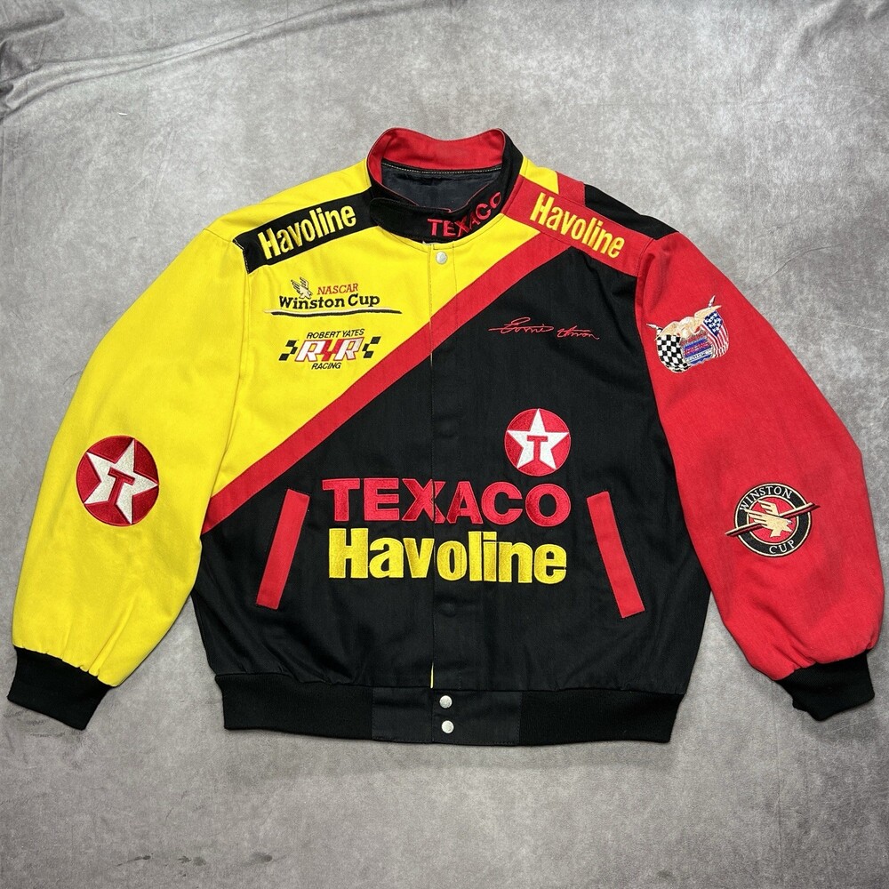 Vintage Jeff Hamilton Jacket Mens XL Texaco Havoline Ernie Irvan NASCAR Racing